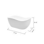 Axel Freestanding Bathtub 68" with faucet
