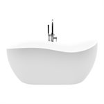 Axel Freestanding Bathtub 68" with faucet
