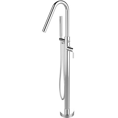 Florence Freestanding Faucet Angle SpoutWith Polished Chrome Finish
