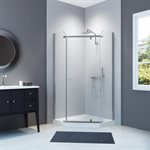 Nevada-NW Neo Angle Shower Enclosure Kit With Acrylic Base Without Walls
