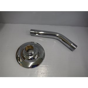 "6"" shower arm with flange"