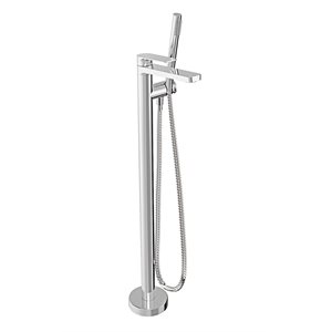 Trim only for floor-mounted tub filler with hand shower
