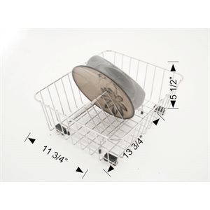 Basket with plate rack