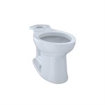 TOTO® Entrada™ Universal Height Elongated Toilet Bowl, Cotton White - C244EF#01