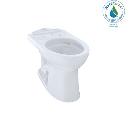 TOTO® Drake® II Universal Height Elongated Toilet Bowl with CEFIONTECT, Cotton White - C454CUFG#01