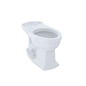 TOTO® Eco Clayton® and Clayton® Universal Height Elongated Toilet Bowl, Cotton White - C784EF#01