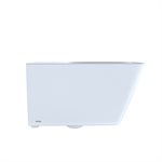 TOTO® SP Toilette murale contemporaine à double chasse de forme carrée 1,28 et 0,9 GPF avec CEFIONTECT® - CT449CFG # 01