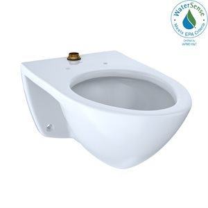 TOTO® Cuvette de toilette à chasse d'eau murale allongée avec robinet supérieur et CEFIONTECT, coton blanc - CT708UG#01