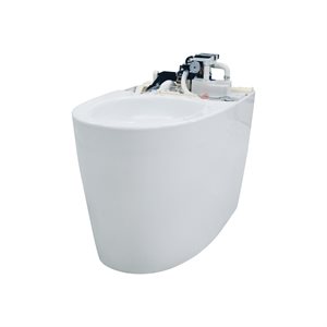 NEOREST® Dual Flush 1.0 or 0.8 GPF Elongated Toilet Bowl for AH and RH, Cotton White- CT989CUMFG#01