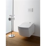 TOTO® NEOREST® EW™ Dual Flush 1.28 or 0.9 GPF Wall-Hung Toilet with Integrated Bidet Seat and eWater+®, Cotton White - CWT994CEMFG#01