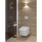 TOTO® NEOREST® AC™ Toilette suspendue à double chasse 1,28 ou 0,9 GPF avec siège de bidet intégré et Actilight®, coton blanc - CWT996CEMFX#01