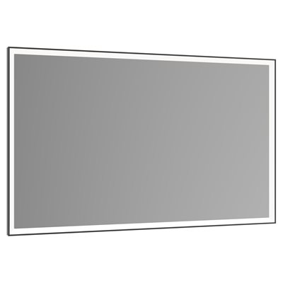 55" Light mirror | black anodized