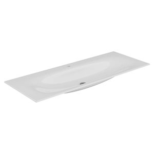 55" Ceramic washbasin | white