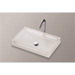 Lavabo de salle de bain rectangulaire TOTO® Luminist™, blanc givré - LLT151#61