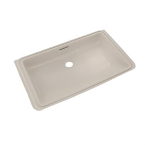 Lavabo de salle de bain rectangulaire TOTO® encastré avec CEFIONTECT, beige Sedona - LT191G#12