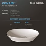 TOTO® Kiwami® Oval 24 Inch Vessel Bathroom Sink with CEFIONTECT®, Cotton White - LT474G#01