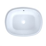 TOTO® Maris™ 20-5 / 16" x 15-9 / 16" Oval Undermount Bathroom Sink with CEFIONTECT, Cotton White - LT481G#01