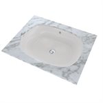 Lavabo de salle de bain ovale à encastrer TOTO® Maris™ 20-5 / 16" x 15-9 / 16" avec CEFIONTECT, blanc colonial - LT481G#11