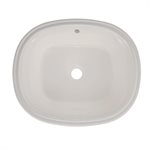 Lavabo de salle de bain ovale TOTO® Maris™ 17-5 / 8" x 14-9 / 16" avec CEFIONTECT, blanc colonial - LT483G#11