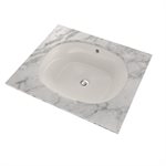 TOTO® Maris™ 17-5 / 8" x 14-9 / 16" Oval Undermount Bathroom Sink with CEFIONTECT, Colonial White - LT483G#11