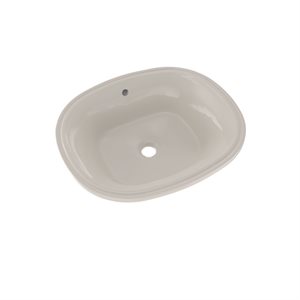 TOTO® Maris™ 17-5 / 8" x 14-9 / 16" Oval Undermount Bathroom Sink with CEFIONTECT, Sedona Beige - LT483G#12