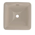 TOTO® Connelly™ Square Undermount Bathroom Sink with CEFIONTECT, Bone - LT491G#03