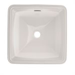 TOTO® Connelly™ Square Undermount Bathroom Sink with CEFIONTECT, Colonial White - LT491G#11