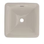 Lavabo de salle de bain carré TOTO® Connelly™ sous plan avec CEFIONTECT, beige Sedona - LT491G#12