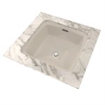 Lavabo de salle de bain carré TOTO® Connelly™ sous plan avec CEFIONTECT, beige Sedona - LT491G#12