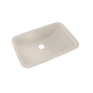 Lavabo de salle de bain rectangulaire TOTO® 19" x 12-3 / 8" encastré avec CEFIONTECT, beige Sedona - LT542G#12