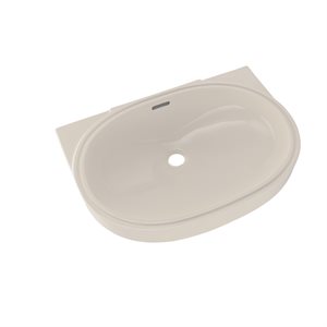 TOTO® Oval 19-11 / 16" x 13-3 / 4" Undermount Bathroom Sink with CEFIONTECT, Sedona Beige - LT546G#12