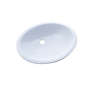 TOTO® Rendezvous® Oval Undermount Bathroom Sink with CEFIONTECT, Cotton White - LT579G#01
