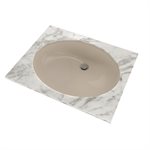 TOTO® Dantesca® Oval Undermount Bathroom Sink with CEFIONTECT, Bone - LT597G#03