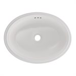 TOTO® Dartmouth® 18-3 / 4" x 13-3 / 4" Oval Undermount Bathroom Sink, Colonial White - LT641#11