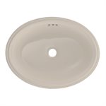 Lavabo de salle de bain ovale TOTO® Dartmouth® 18-3 / 4" x 13-3 / 4", beige Sedona - LT641#12