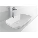 Lavabo de salle de bain rectangulaire semi-encastré TOTO® Neorest® Kiwami® en argile réfractaire avec CEFIONTECT, coton blanc - LT995G#01