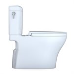 TOTO® Aquia IV® 1G® Cube Two-Piece Elongated Dual Flush 1.0 and 0.8 GPF Universal Height Toilet with CEFIONTECT®, WASHLET®+ Ready, Cotton White - MS436124CUMFG#01