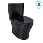 TOTO® Aquia® IV Two-Piece Elongated Dual Flush 1.28 and 0.8 GPF Universal Height Toilet, WASHLET®+ Ready, Ebony - MS446124CEMF#51