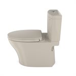 TOTO Aquia IV WASHLET+ Two-Piece Elongated Dual Flush 1.28 and 0.8 GPF Toilet with CEFIONTECT, Bone - MS446124CEMG#03