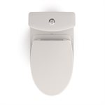 TOTO Aquia IV WASHLET+ Two-Piece Elongated Dual Flush 1.28 and 0.8 GPF Toilet with CEFIONTECT, Colonial White - MS446124CEMG#11