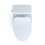 TOTO® Connelly® Two-Piece Elongated Dual Flush 1.28 and 0.9 GPF Toilet with CEFIONTECT®, WASHLET®+ Ready, Cotton White - MS494234CEMFG#01