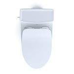 TOTO® Aimes® One-Piece Elongated 1.28 GPF Toilet with CEFIONTECT® and SoftClose® Seat, WASHLET®+ Ready, Cotton White - MS626234CEFG#01