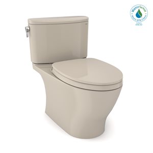 TOTO® Nexus® Toilette monocoque allongée à hauteur universelle de 1,28 GPF avec siège CEFIONTECT® et SS124 SoftClose, WASHLET®+ Ready, Os - MS642124CEFG#03
