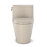 TOTO® Nexus® One-Piece Elongated 1.28 GPF Universal Height Toilet with CEFIONTECT® and SS124 SoftClose Seat, WASHLET®+ Ready, Bone - MS642124CEFG#03