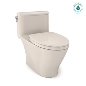 TOTO® Nexus® One-Piece Elongated 1.28 GPF Universal Height Toilet with CEFIONTECT® and SS124 SoftClose Seat, WASHLET®+ Ready, Sedona Beige - MS642124CEFG#12