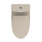 TOTO® Aquia® IV One-Piece Elongated Dual Flush 1.28 and 0.8 GPF Universal Height, WASHLET®+ Ready Toilet with CEFIONTECT®, Bone- MS646124CEMFG#03