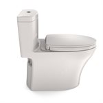 TOTO® Aquia® IV One-Piece Elongated Dual Flush 1.28 and 0.8 GPF Universal Height, WASHLET®+ Ready Toilet with CEFIONTECT®, Colonial White- MS646124CEMFG#11