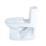 TOTO® Eco UltraMax® One-Piece Elongated 1.28 GPF Toilet with CEFIONTECT, Cotton White - MS854114EG#01