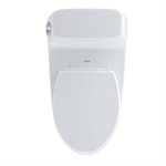 TOTO® Eco UltraMax® Toilette monocoque allongée 1,28 GPF avec CEFIONTECT, coton blanc - MS854114EG # 01