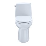 TOTO® Eco UltraMax® Toilette allongée monocoque 1,28 GPF conforme ADA avec CEFIONTECT, coton blanc - MS854114ELG #01